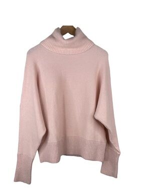 Banana Republic Oversized Pale Pink Cowl Neck Sweater